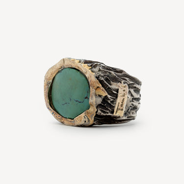 Amazonite Silver Ring