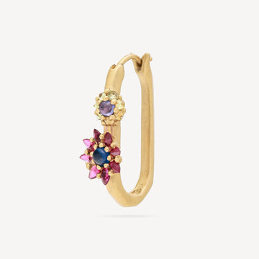 Medium Daisy Oval Pink Earring
