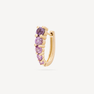 Créole Pink Sapphire Huggie