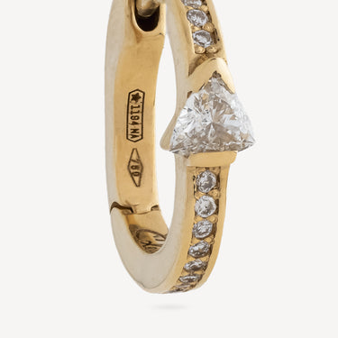 Pave Triangle Earring