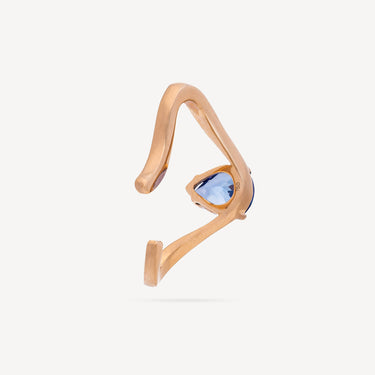 Ear Cuff Comet Or Rose Tanzanite