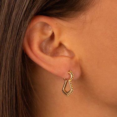 Boucles D'Oreilles Unlock Petit Modèle Or Jaune