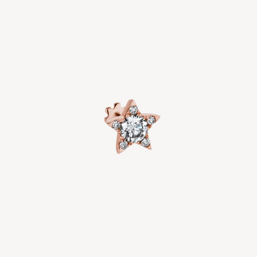 5.5mm Rose Gold Star Earring