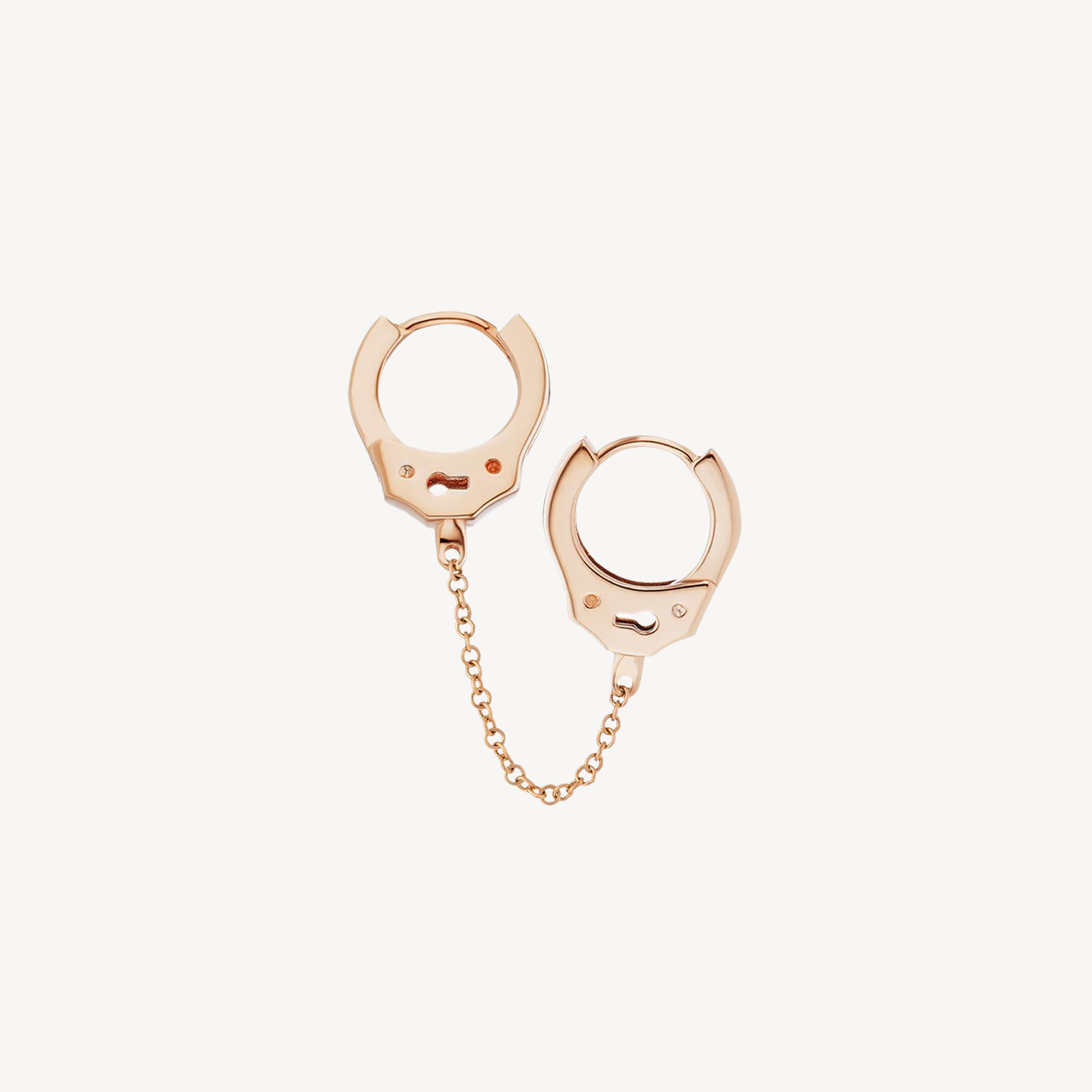 Boucle d'oreille Handcuff Hoop with Medium Chain