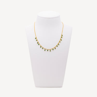 Collier Dancing Drop Emerald