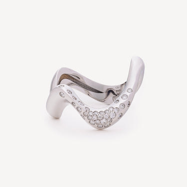 Bague Swoon Or Blanc Diamants