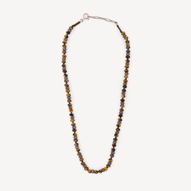 Collier Roky Argent Oeil de Tigre
