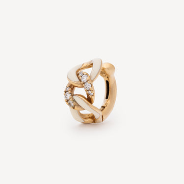 Ear Cuff Groumette Diamants Or Rose