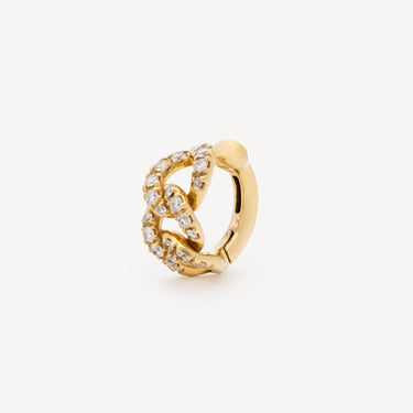 Ear Cuff Pavé Diamants Or Jaune