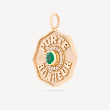 LARGE PB CHARM GROUP B EM DIA PENDANT