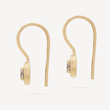 Round Diamond Cloud Drop Earrings