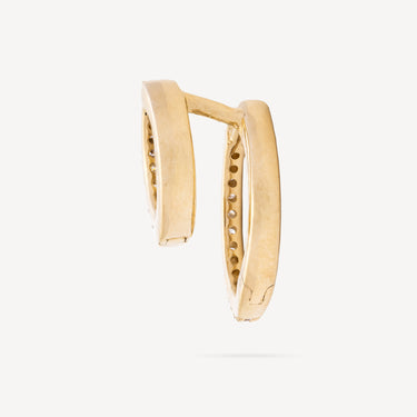 Double Marie Creole Yellow Gold Diamonds
