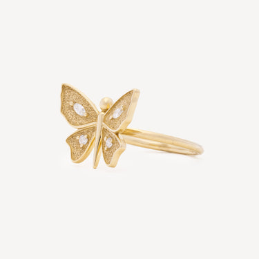 Bague Diamond Butterfly Or Jaune