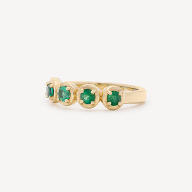 Bague Round 5 Emerald Cloud Or Jaune