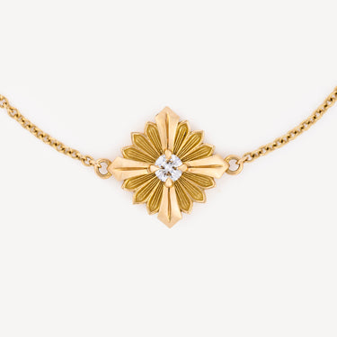 Bracelet Stamp Or Jaune Diamant