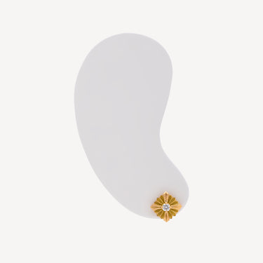 Puces d'Oreilles Stamps Or Jaune Diamant