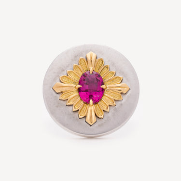 Bague Tag Argent Tourmaline
