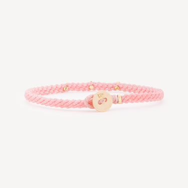 Bracelet Emerald Amulet Studded Macrame Cadillac Pink