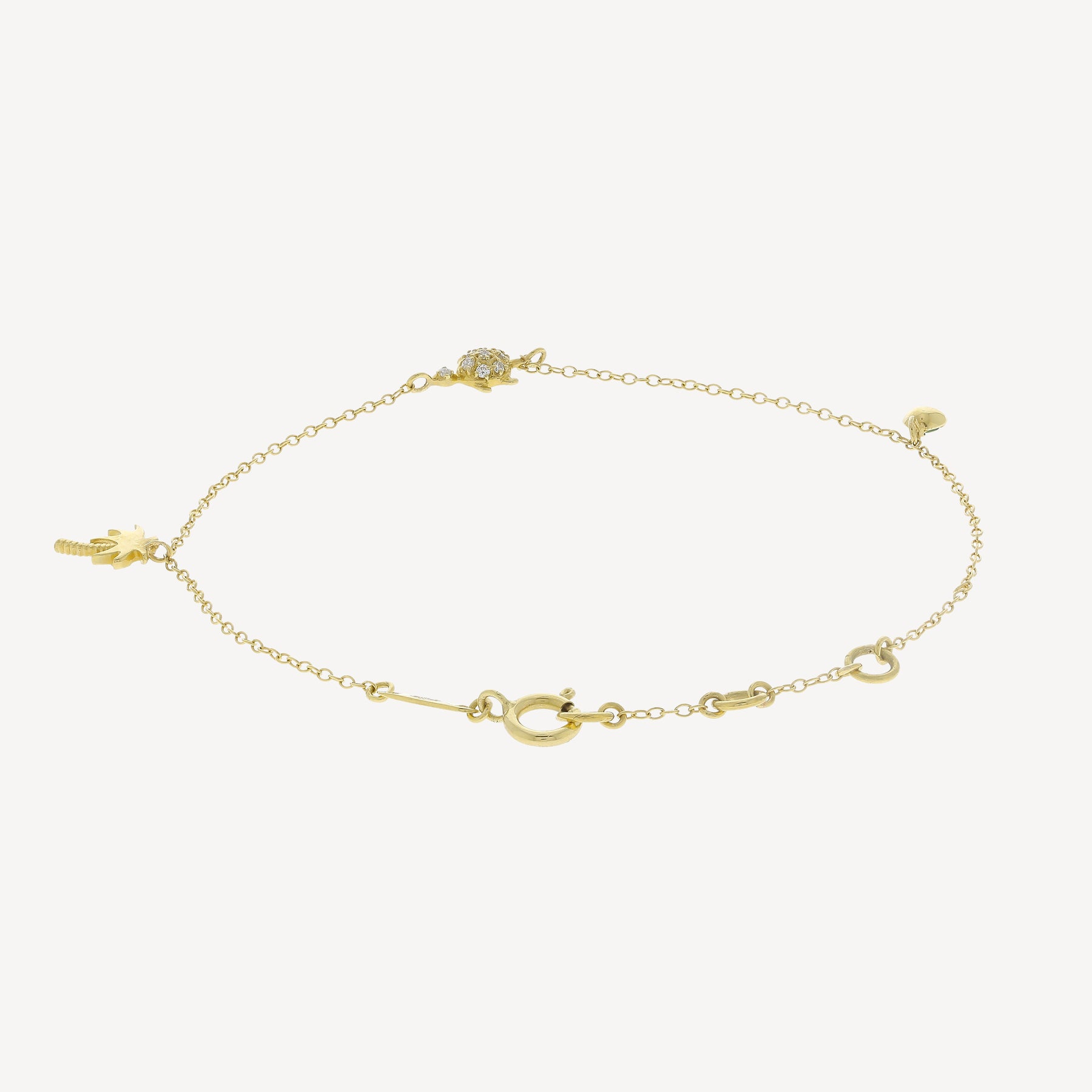 Bracelet Palmier et Tortue