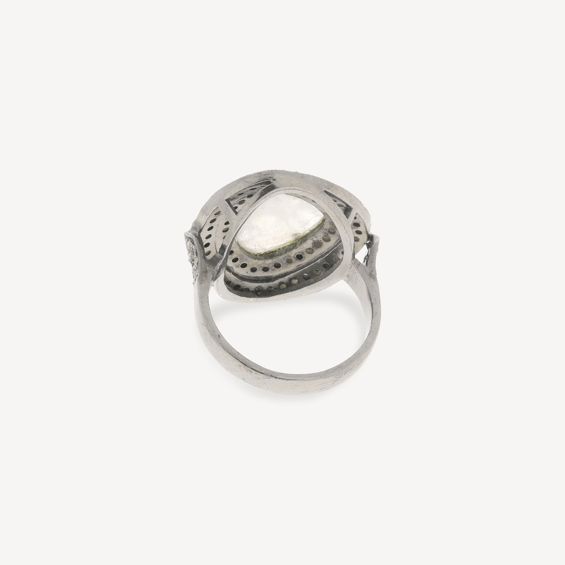 Bague Indienne Moonstone Diamants