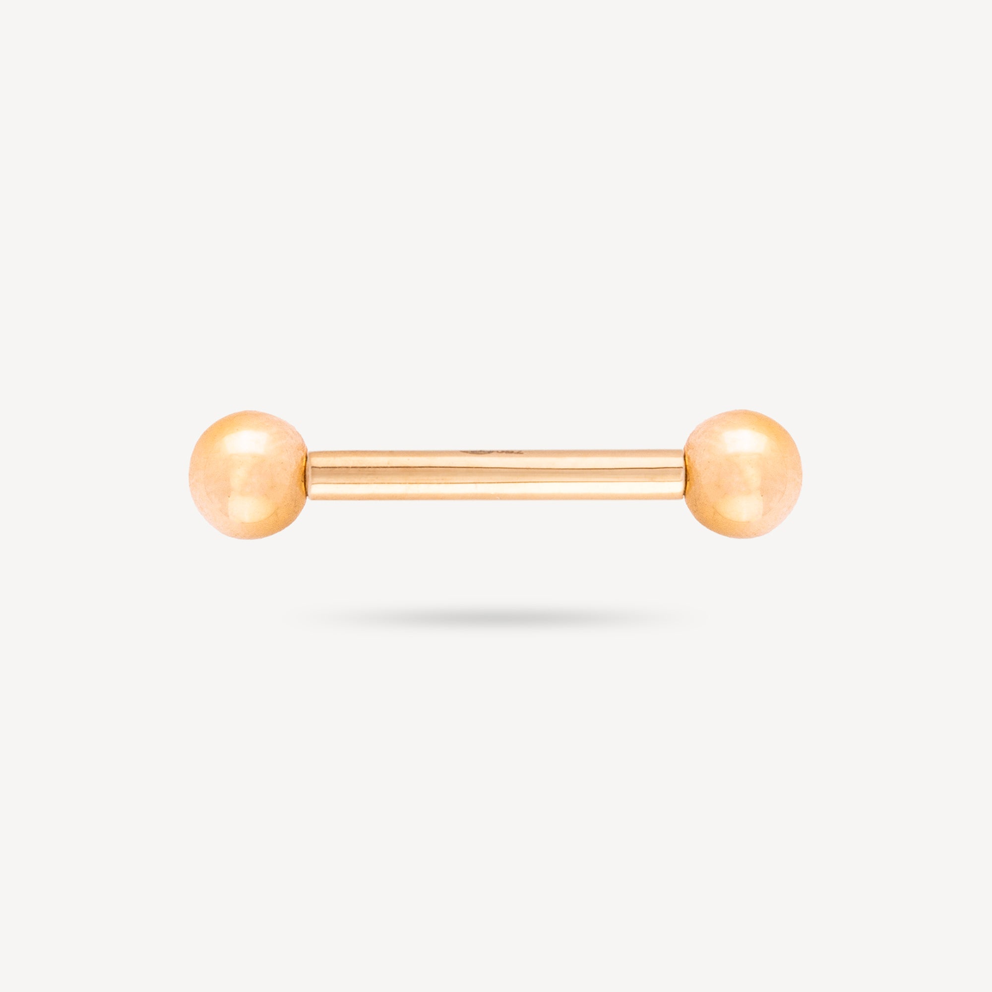 Bar Piercing 16mm Nipple Rose Gold