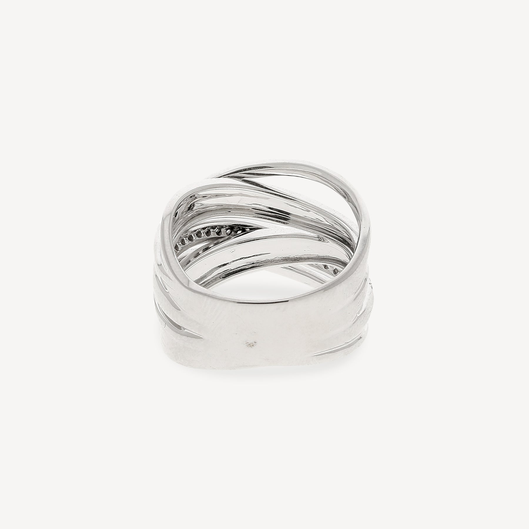 Bague Or Blanc et Diamants 0.35cts