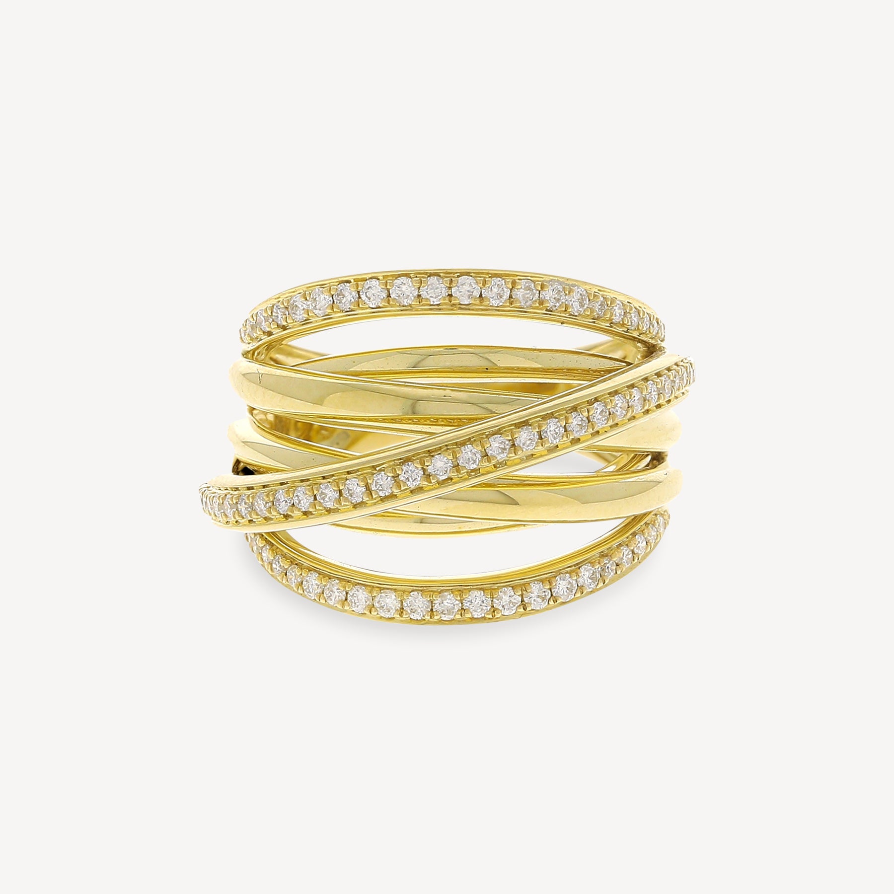 Bague Or Jaune et Diamants