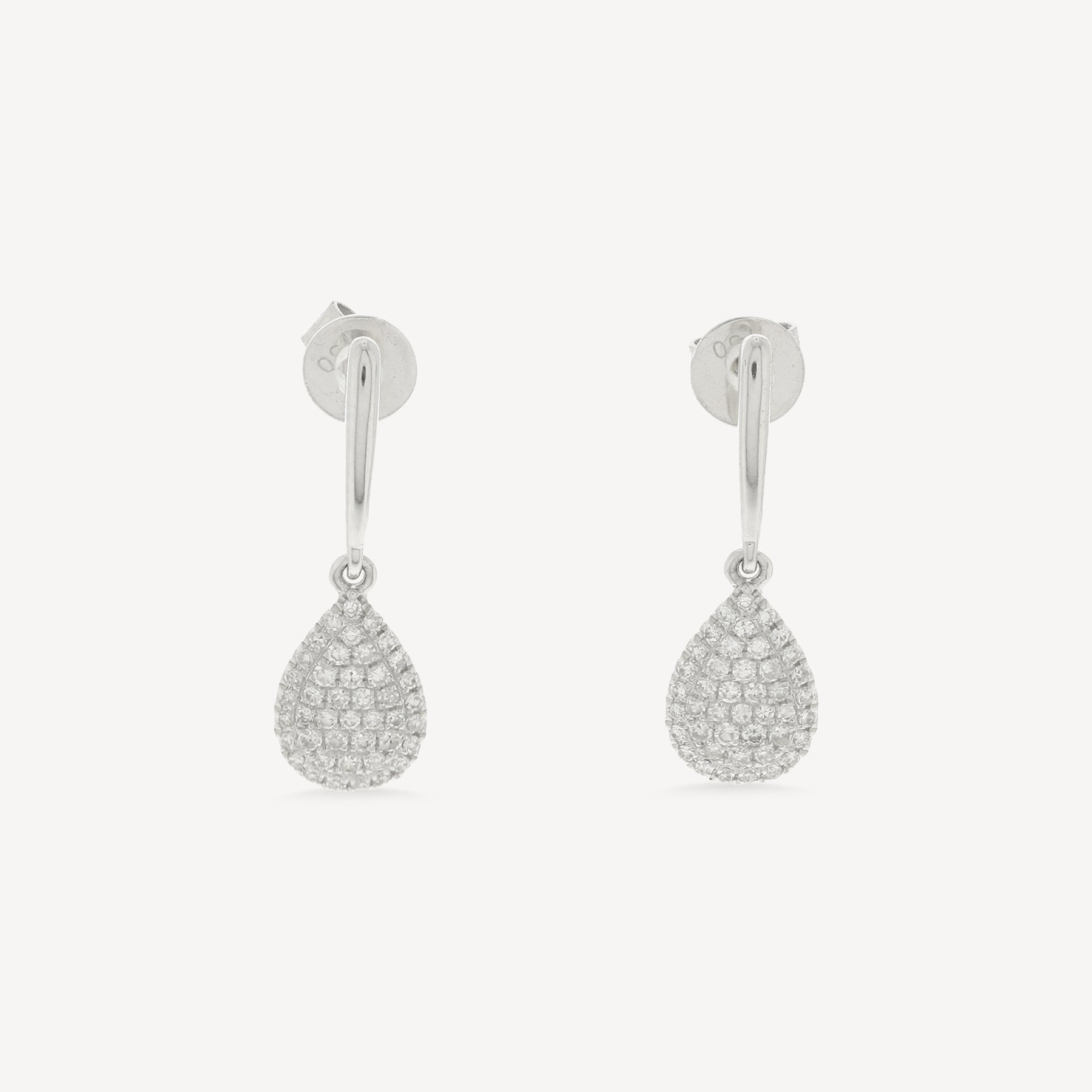 Boucles d'oreilles Or Blanc et Diamants