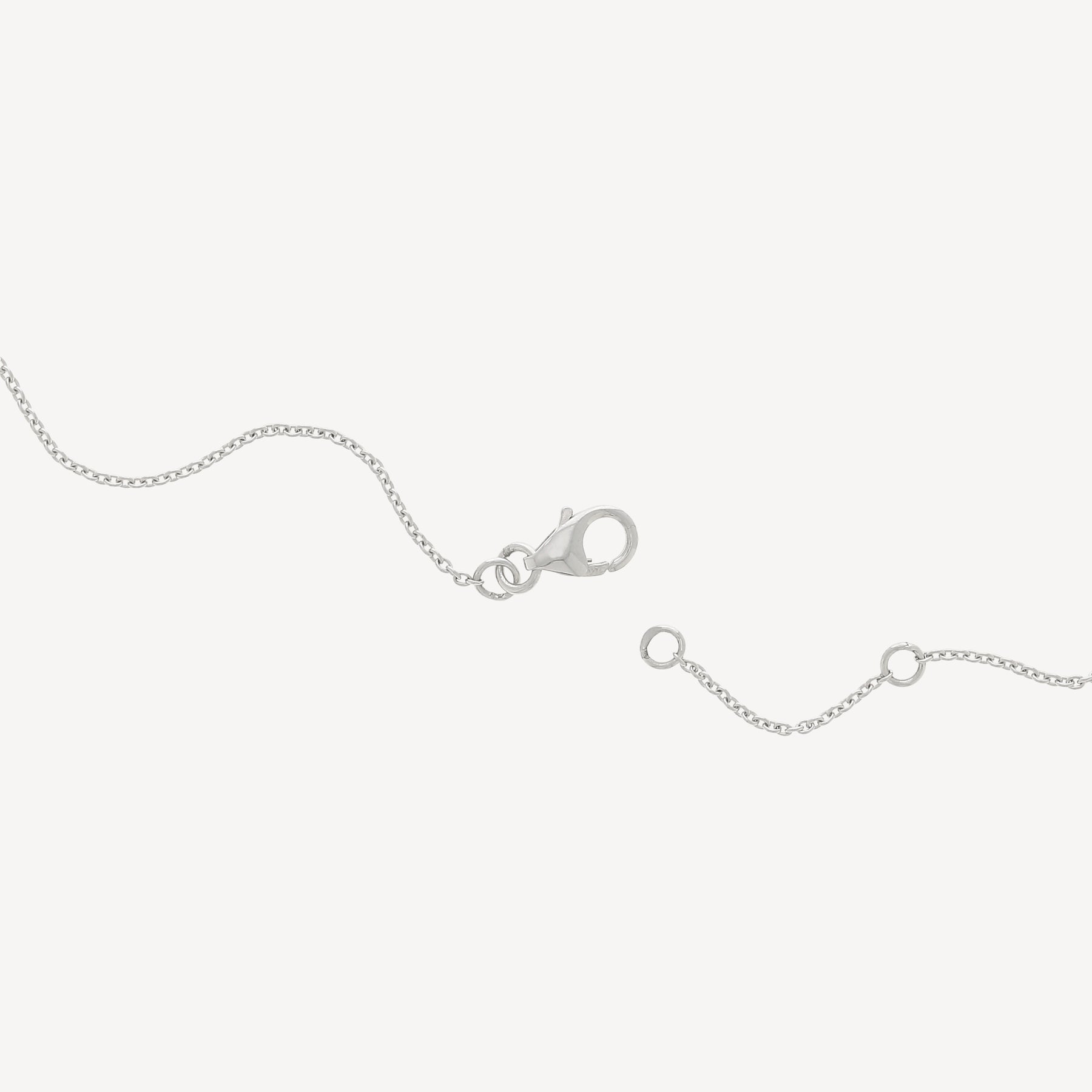 Collier Or Blanc et Diamants 0.44cts