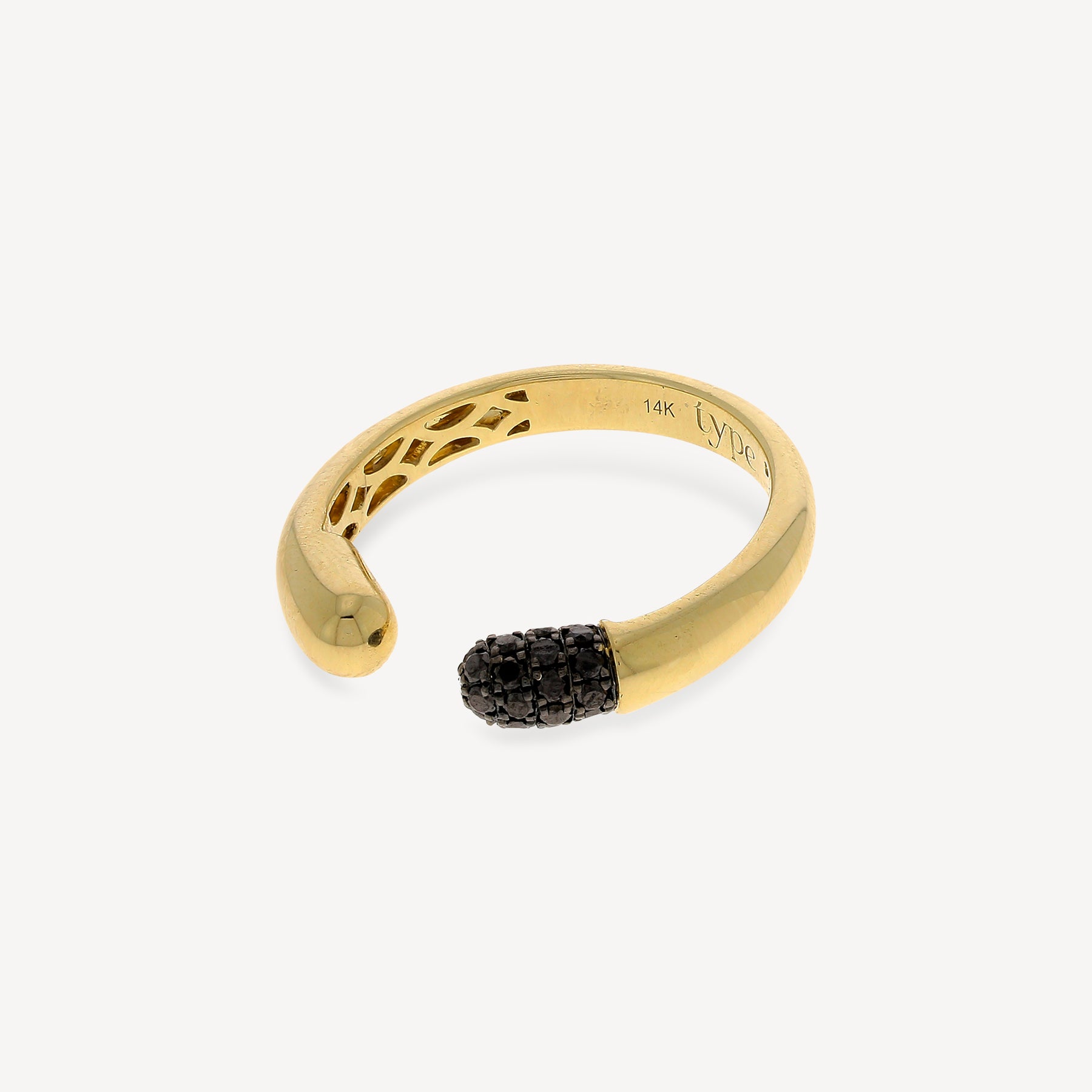 Bague Black Diamond Tube