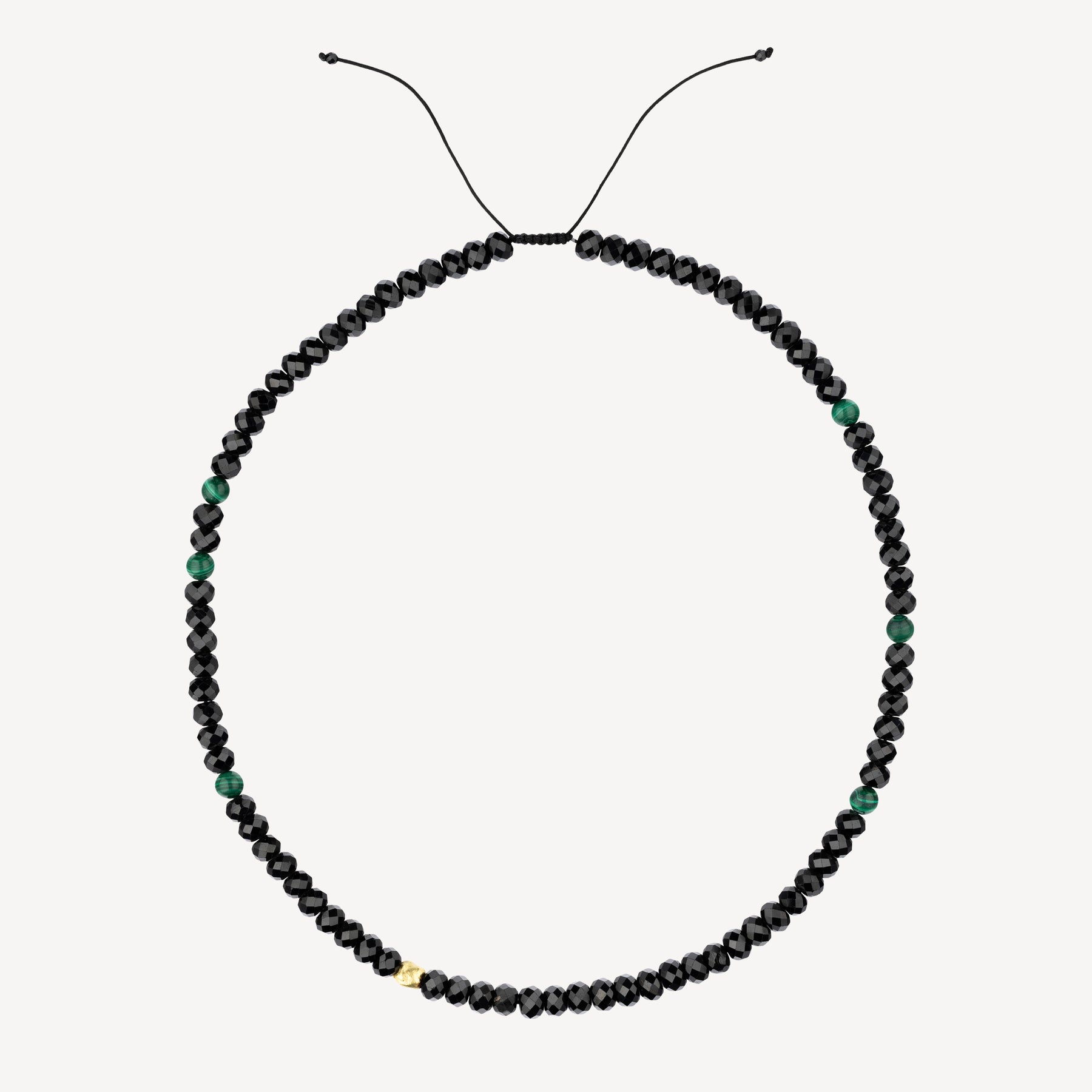 Collier Boho Malachite and Gold Rock