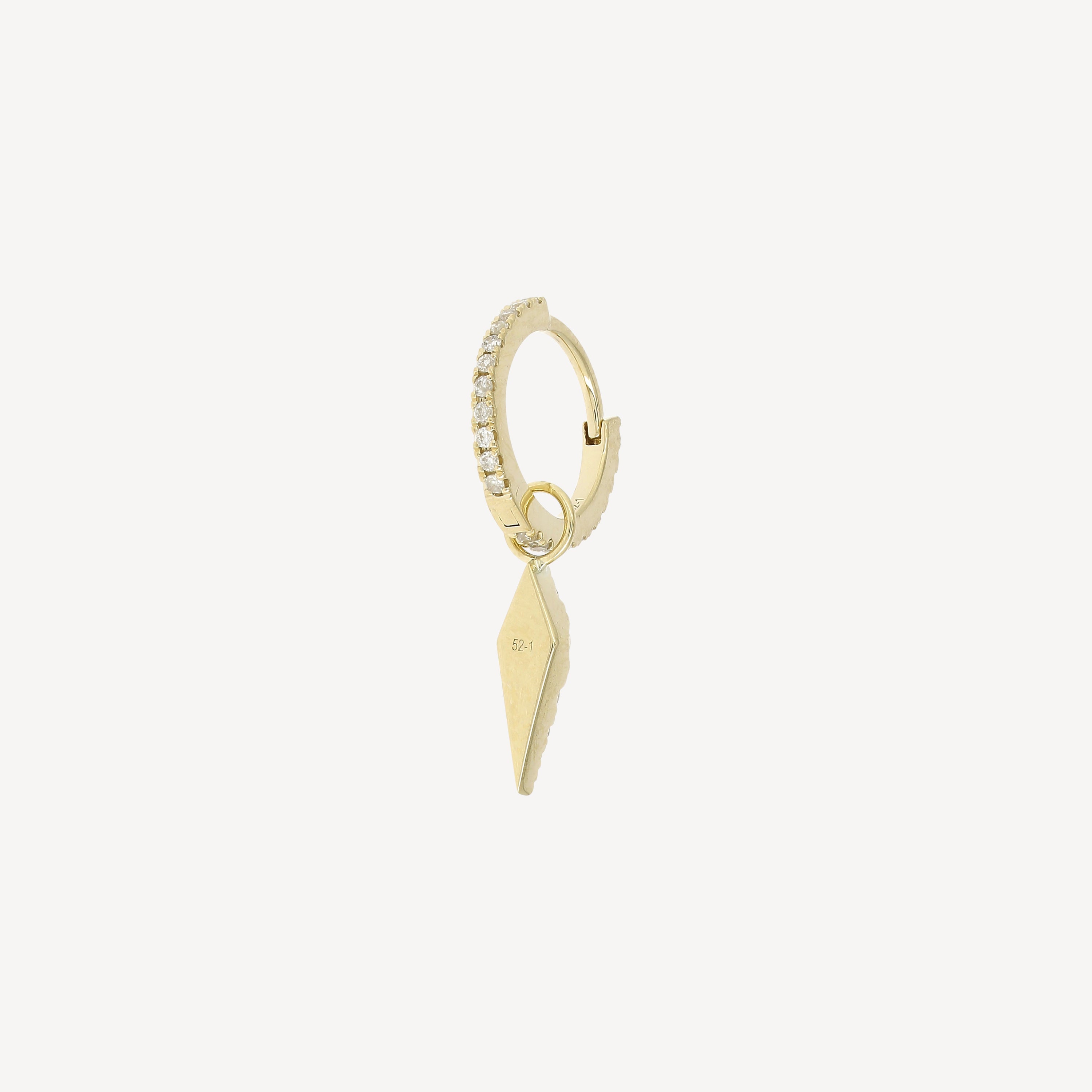 Delight and Sharp Yellow Gold Earring