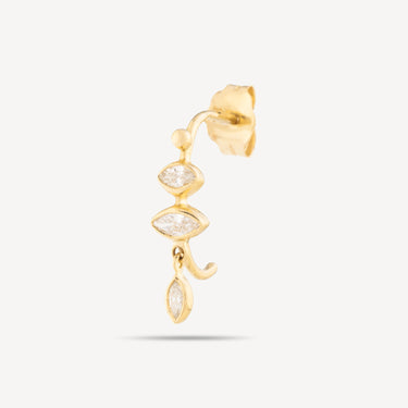 Boucle Oreille 2 Marquises Horizontales