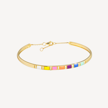 Billie Mehrfarbiges E-Mail- und Diamantarmband