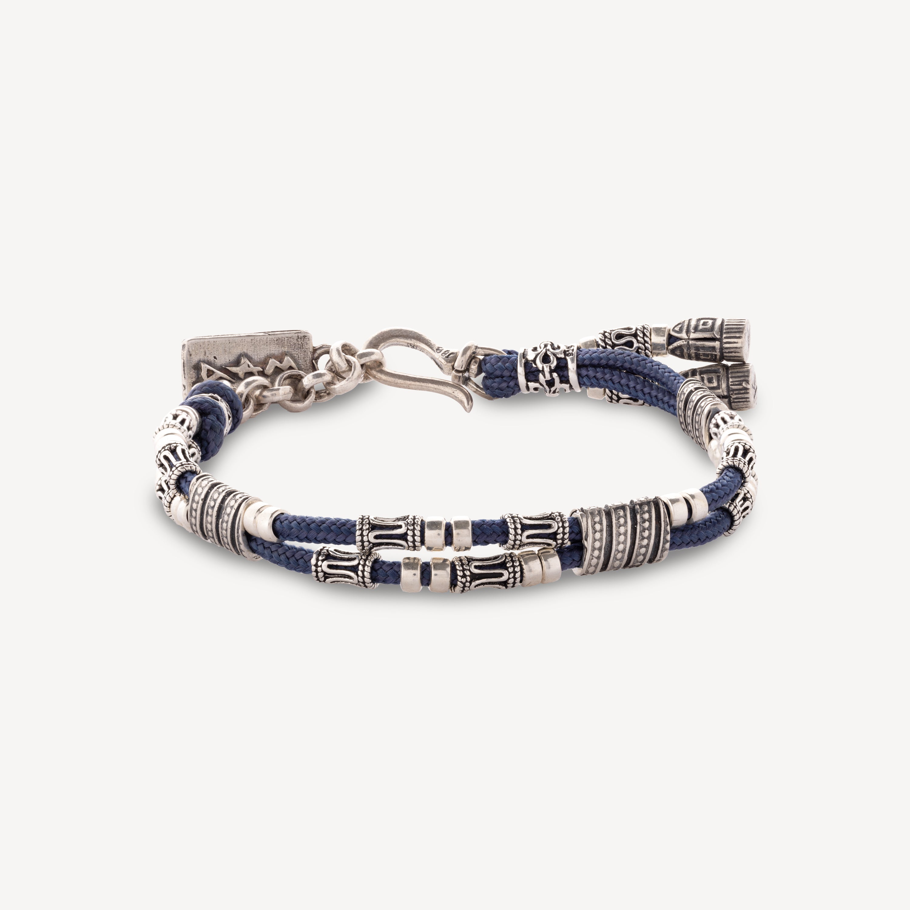 Elie simple tour navy blue bracelet