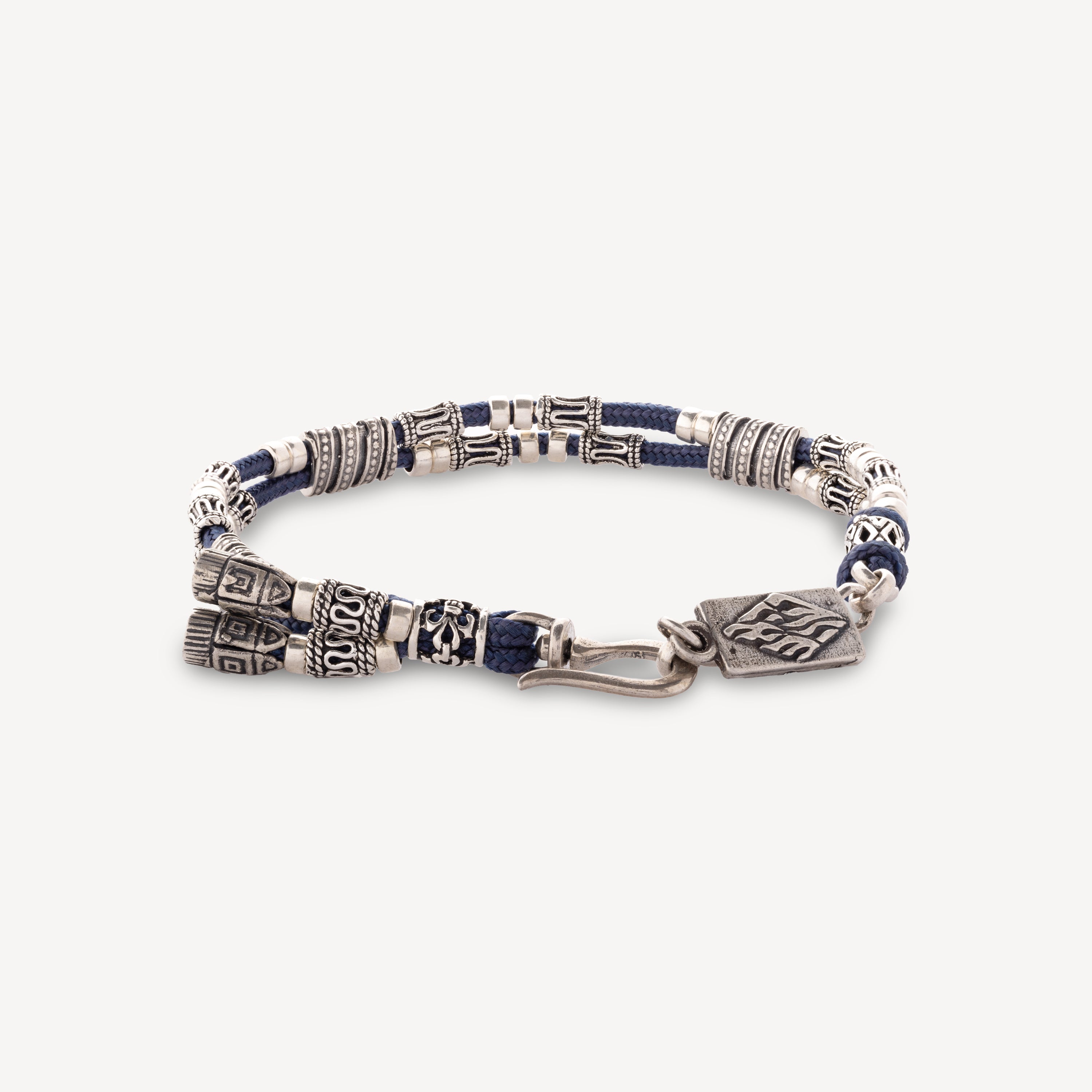 Elie simple tour navy blue bracelet