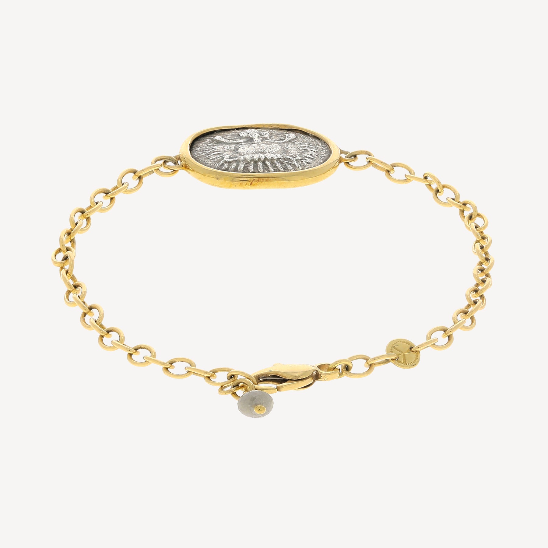 Gray Lion Star Medal Bracelet