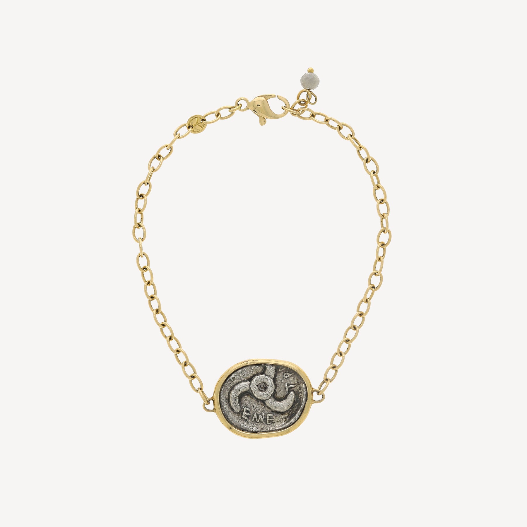 Gray Lion Star Medal Bracelet