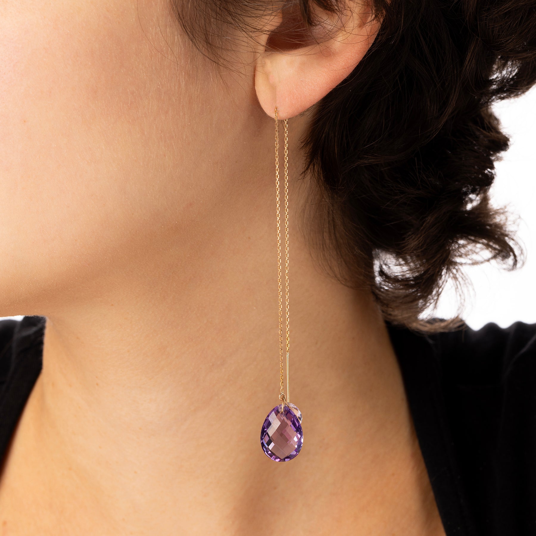 Amethyst earrings