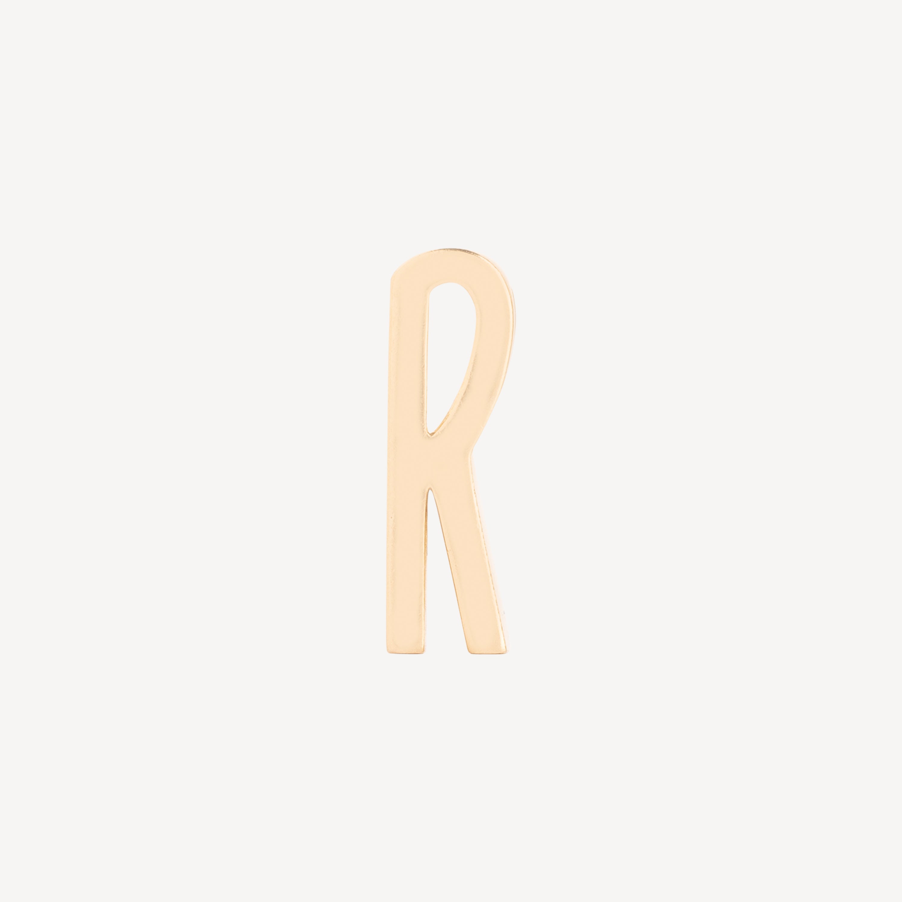 Charm Classic Gold Initial Letter R