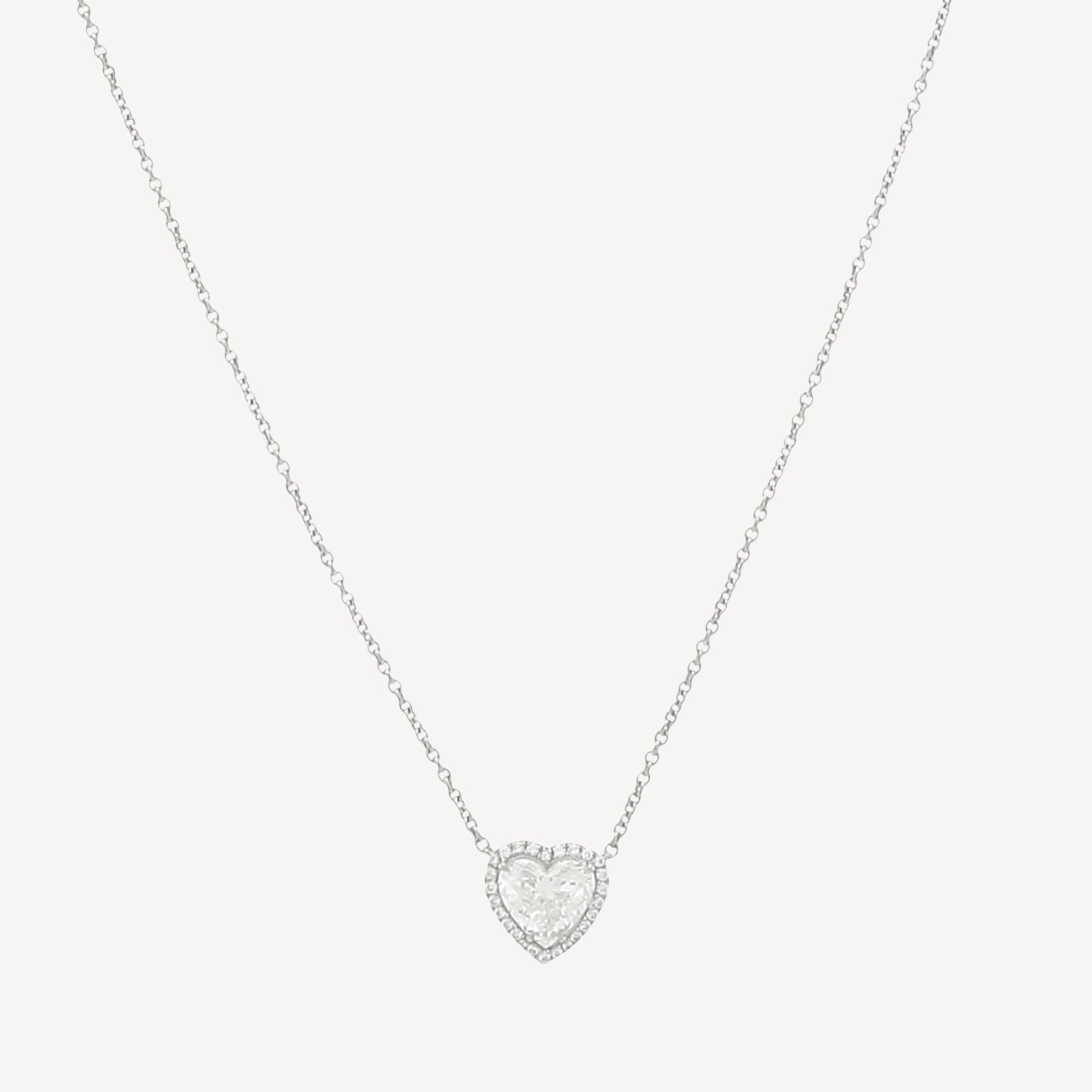Collier Création Emeraude avec Pendentif Coeur