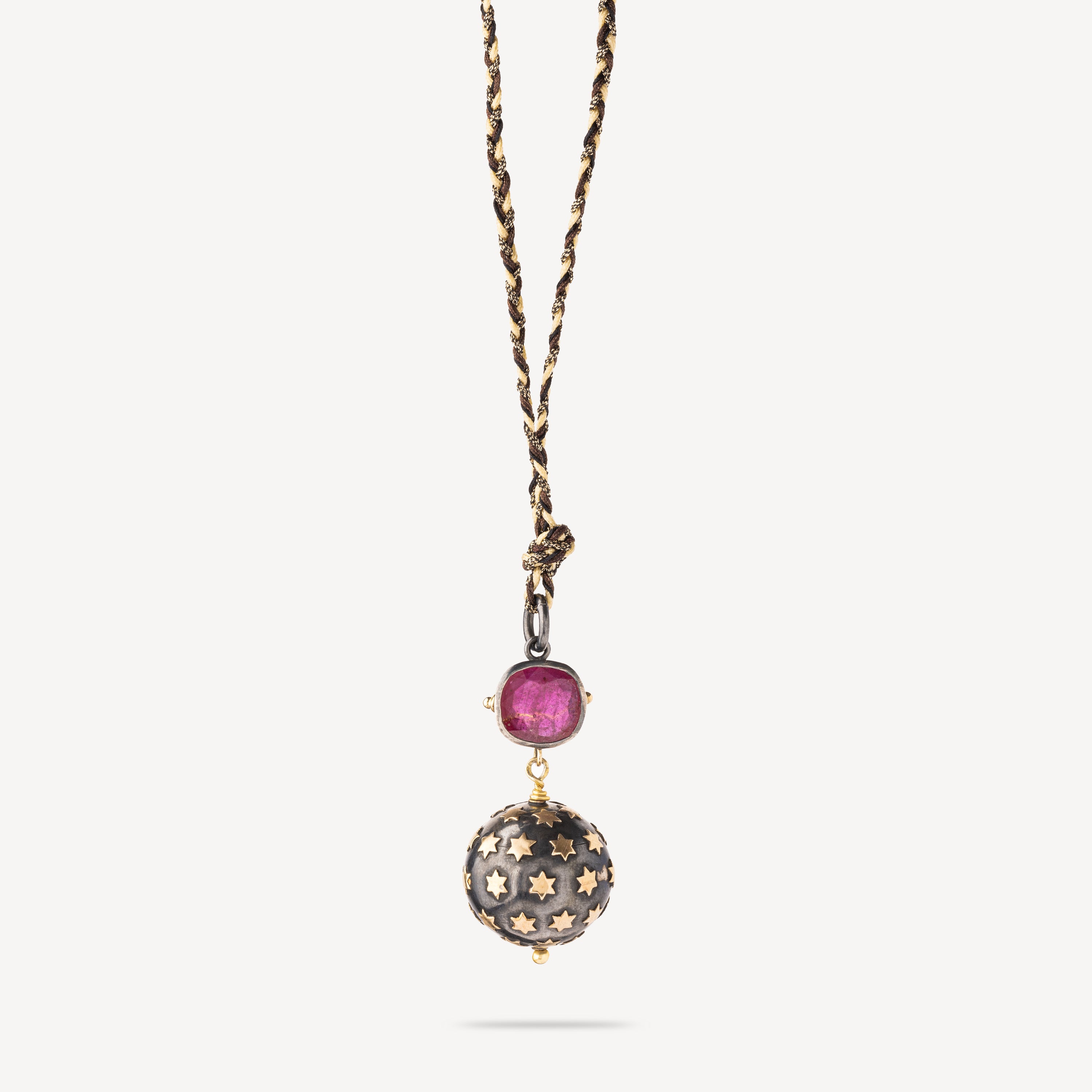 Ruby star necklace