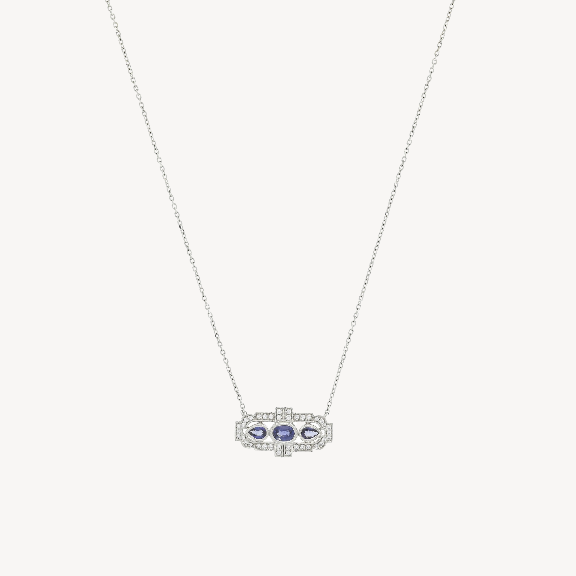 Art Deco Sapphire Necklace