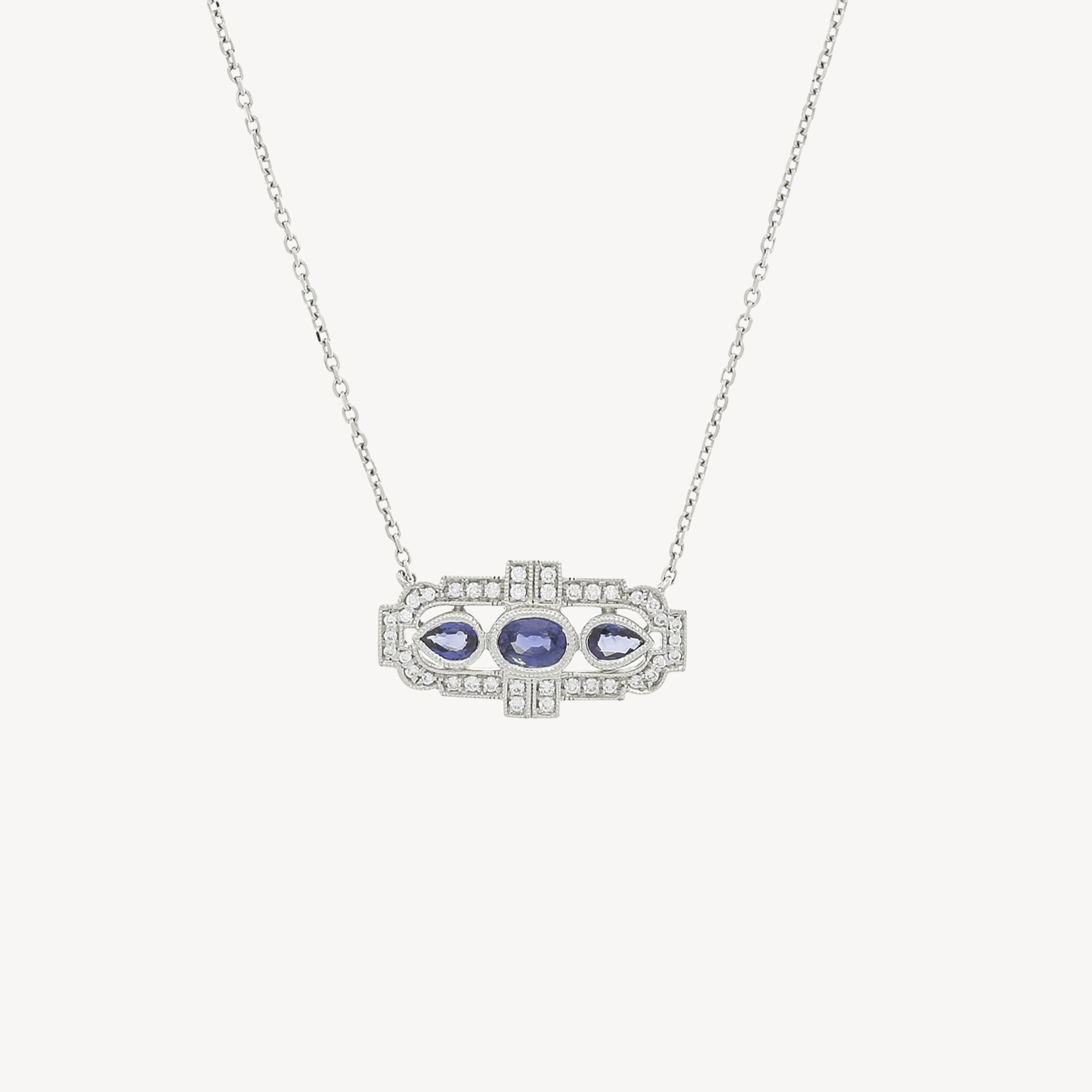 Art Deco Sapphire Necklace