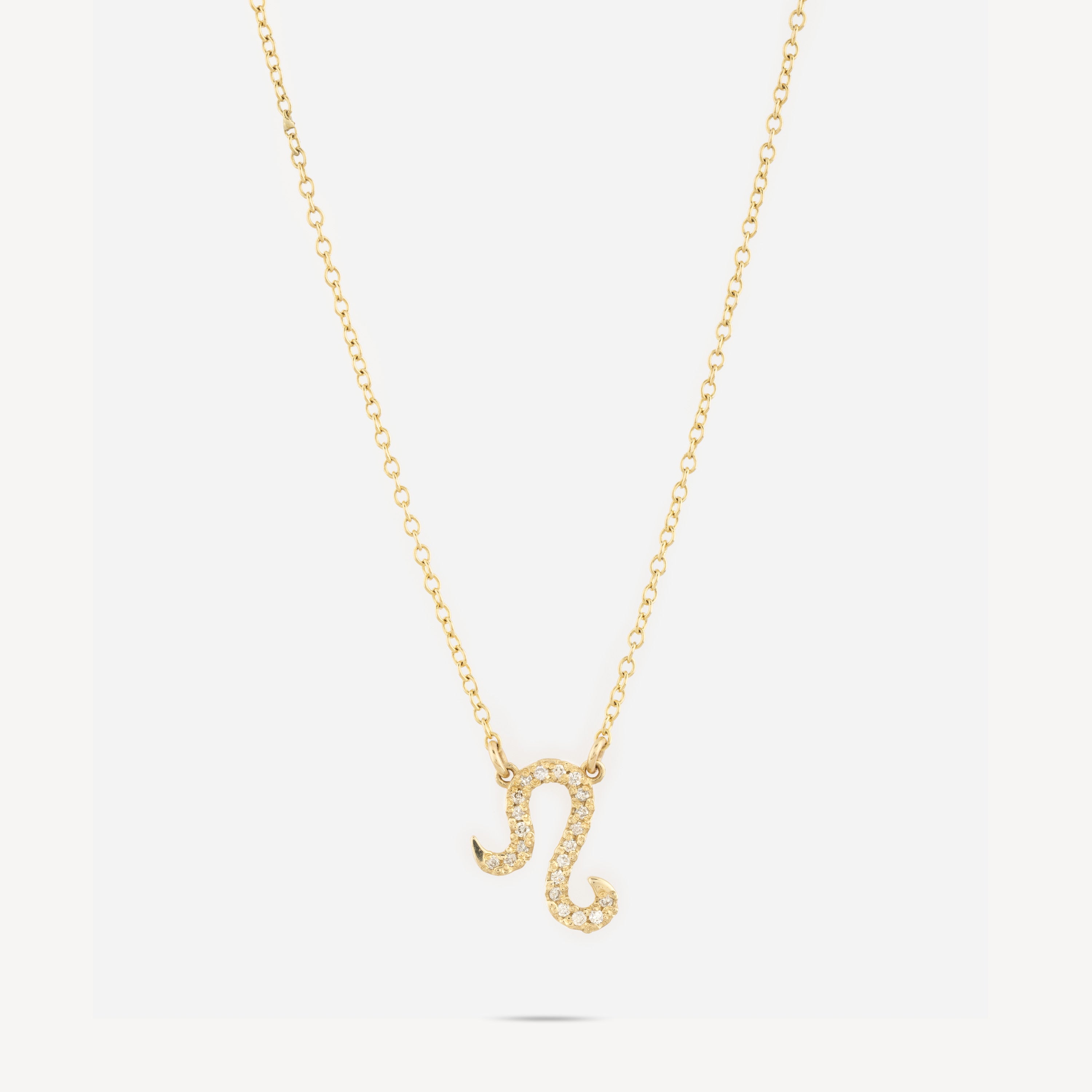 Zodiac Leo Gold Diamond Necklace