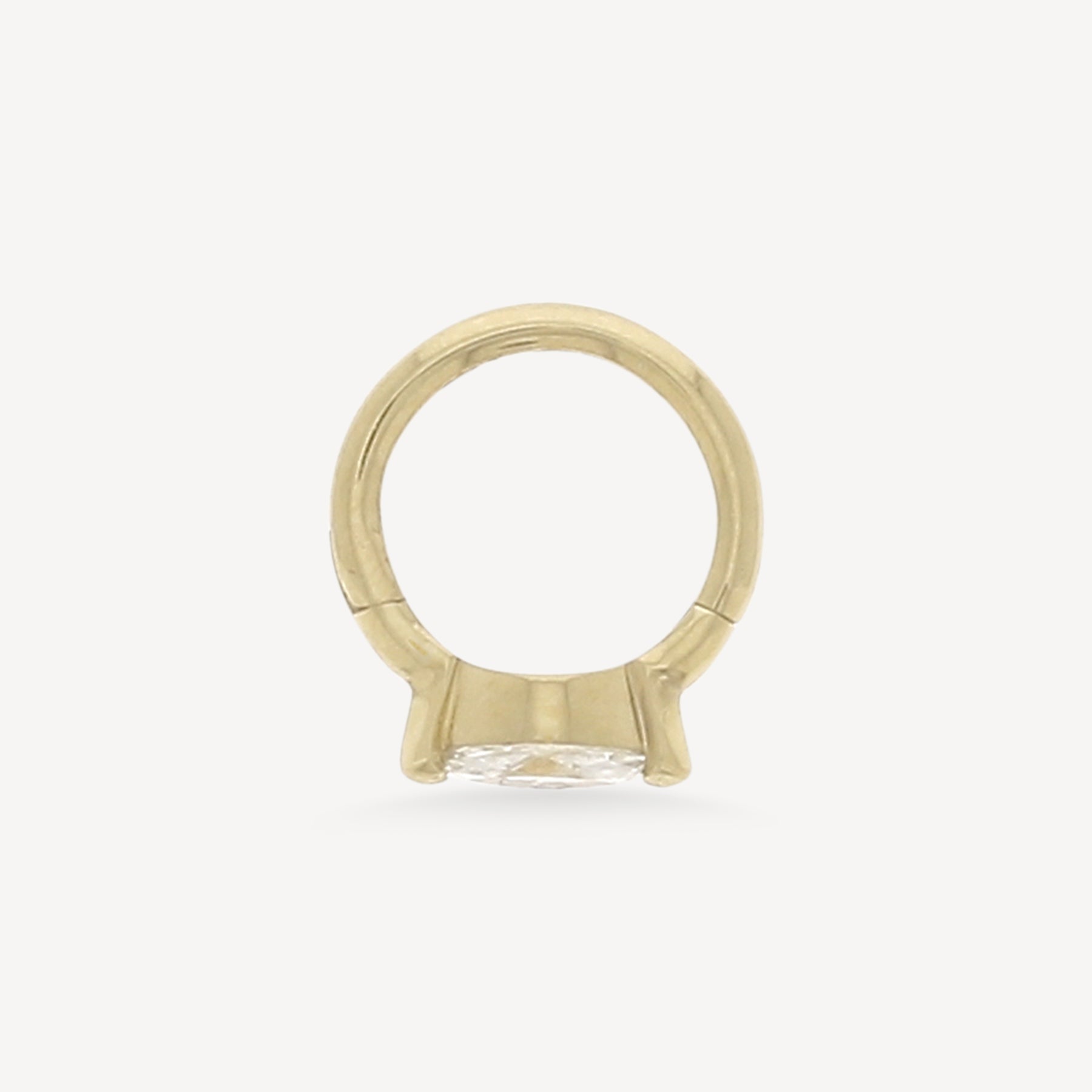 Creole 6.5mm Gelbgold Marquise 4.5x2mm