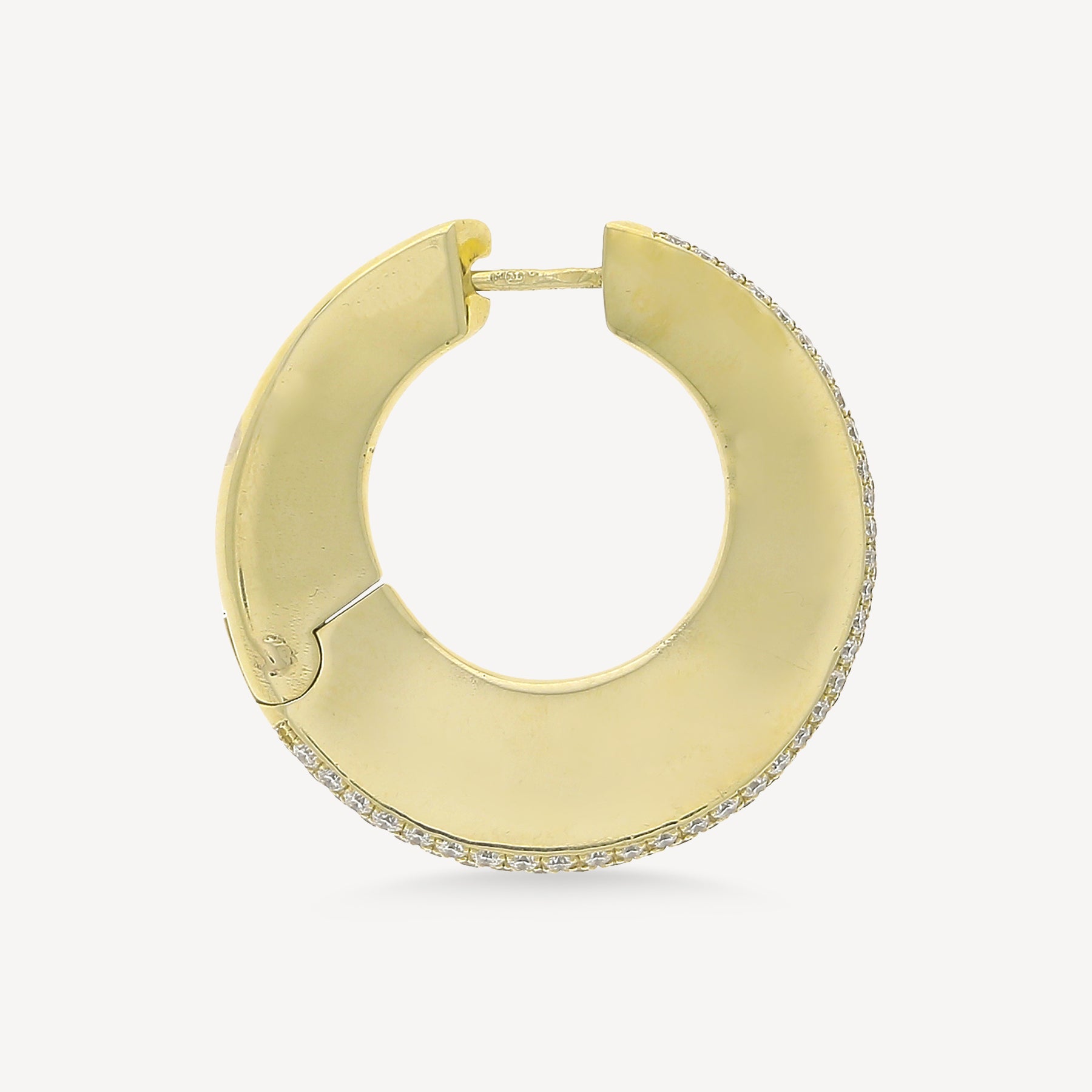 Diamond Pave Bold Hoop