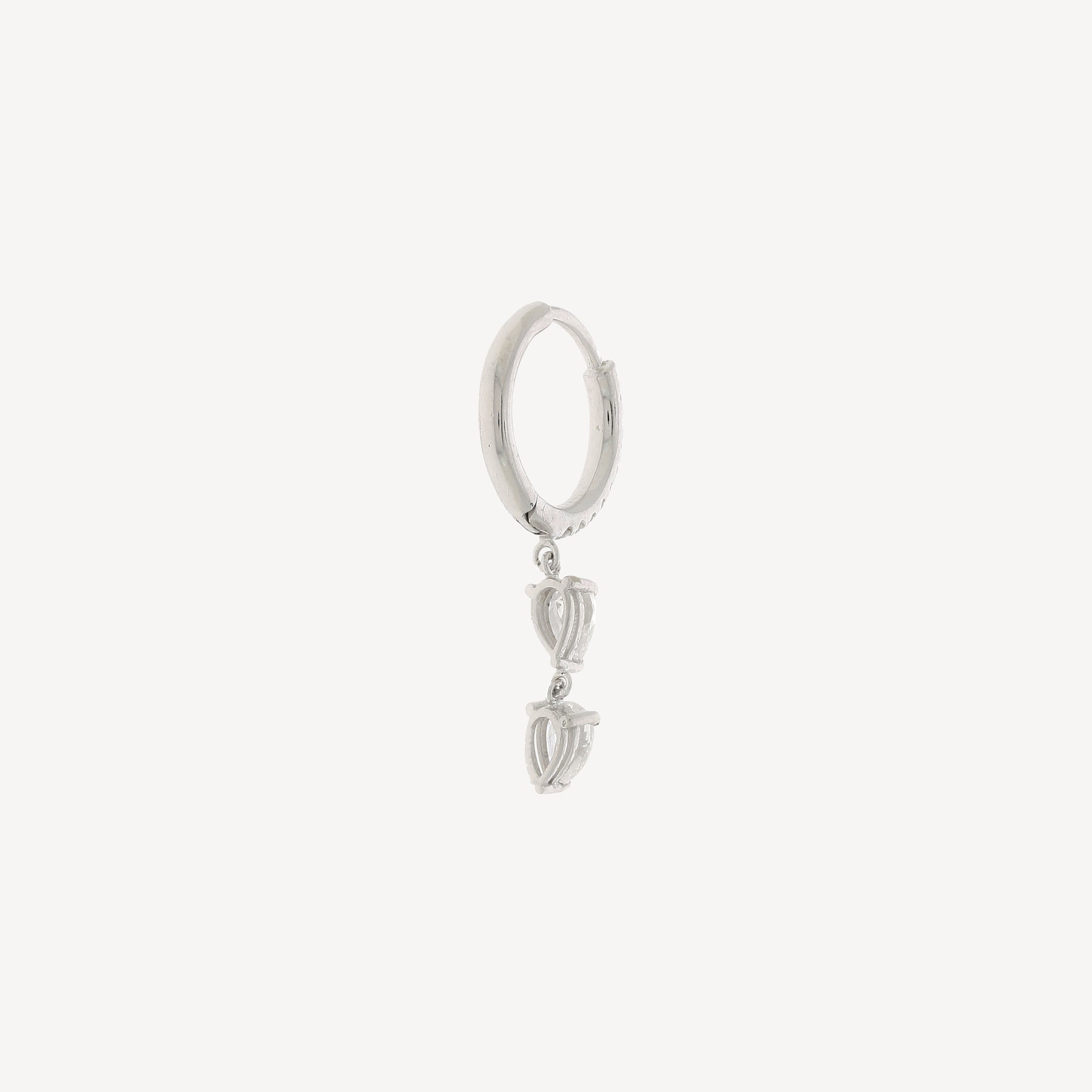 Créole Double Diamant Poire