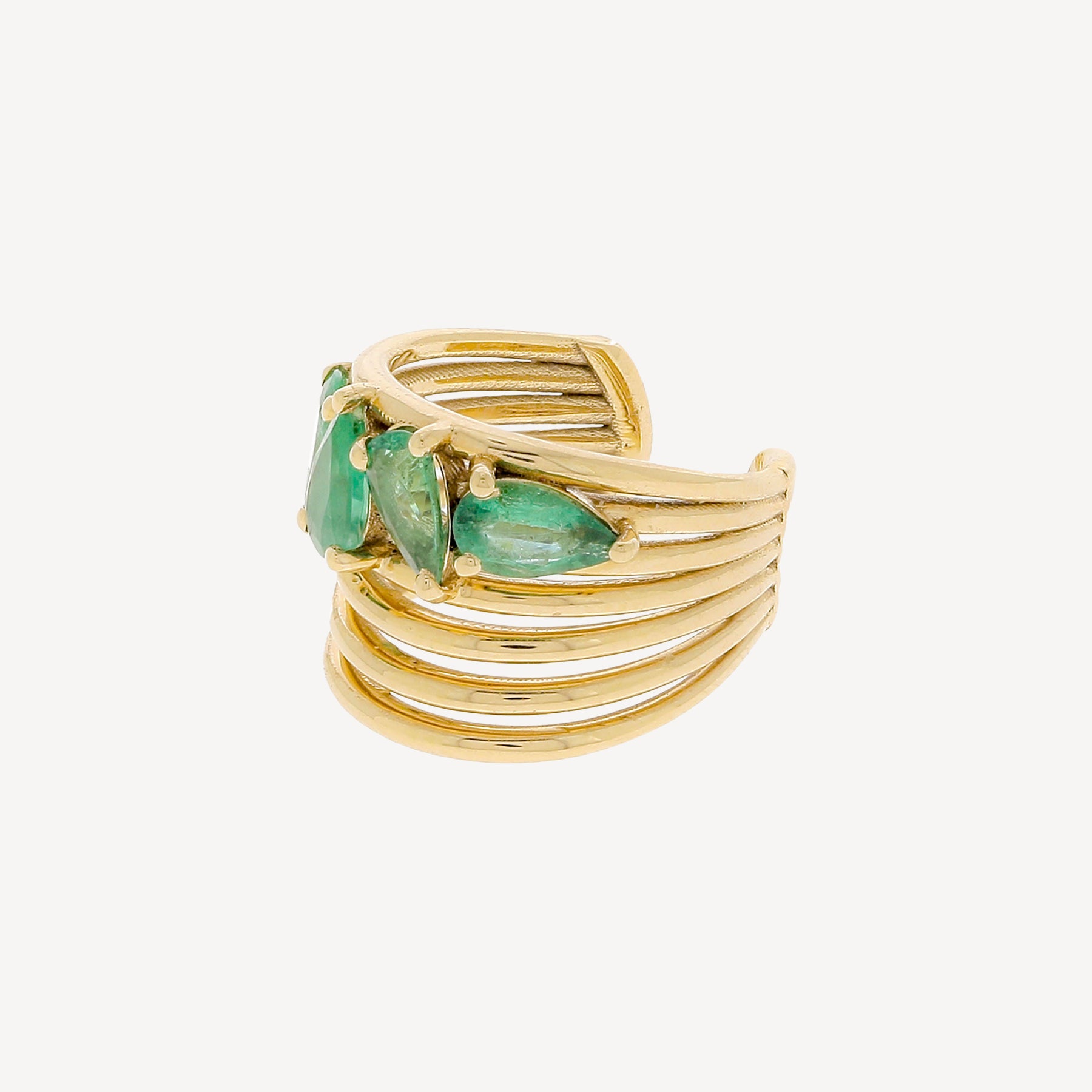 Earcuff Cluster Emeraude