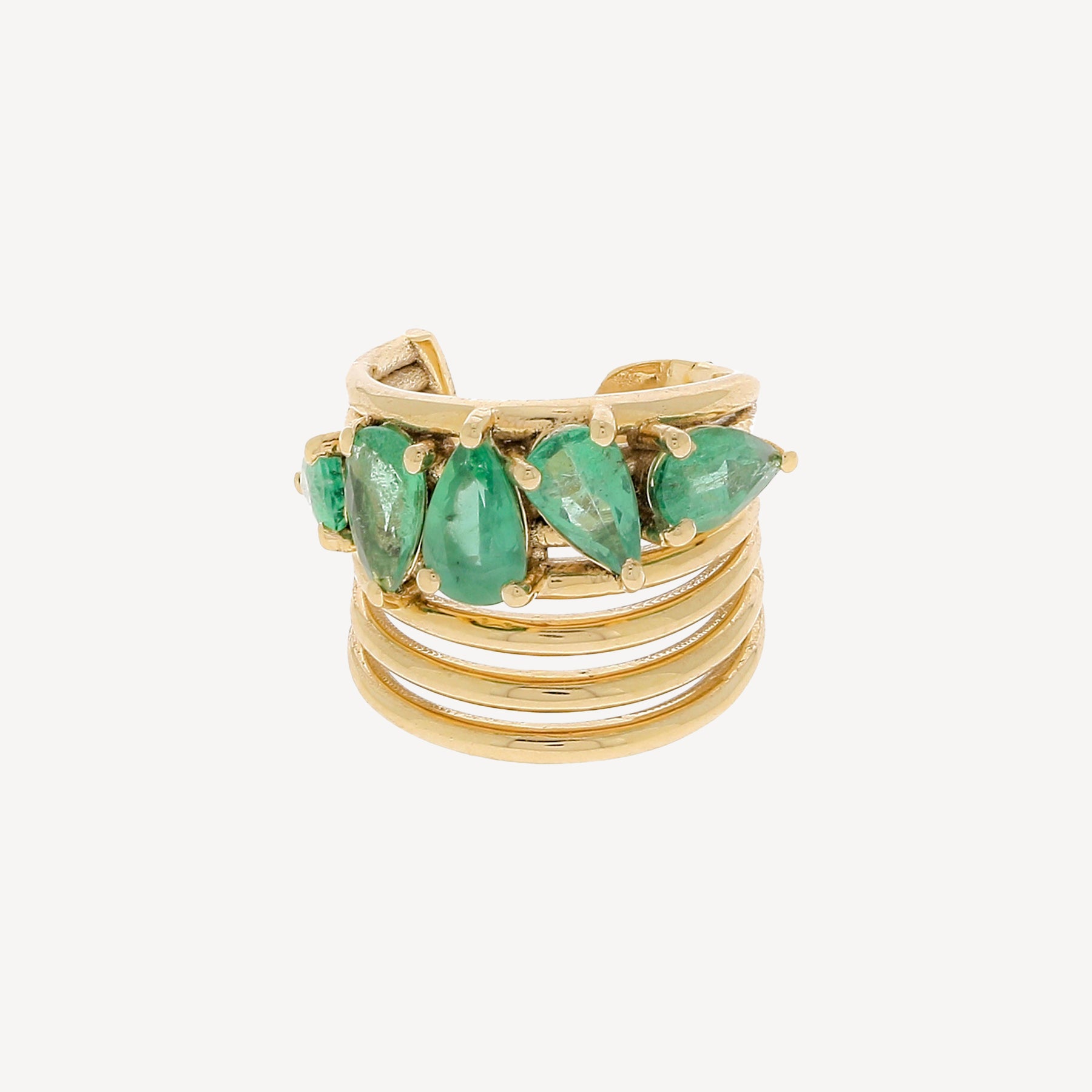 Earcuff Cluster Emeraude